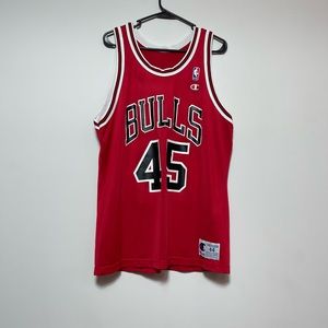 Vintage Champion NBA Michael Jordan Chicago Bulls Jersey Size 44